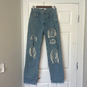 BDG Urban Outfitters Boyfriend High Rise Baggy Ripped Jeans 28